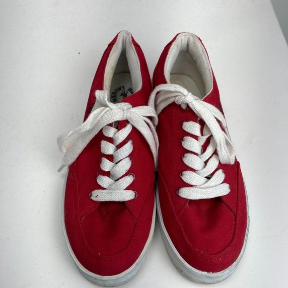 Polo Rlaph Lauren Red Lace up Shoes 8B - Picture 7 of 10